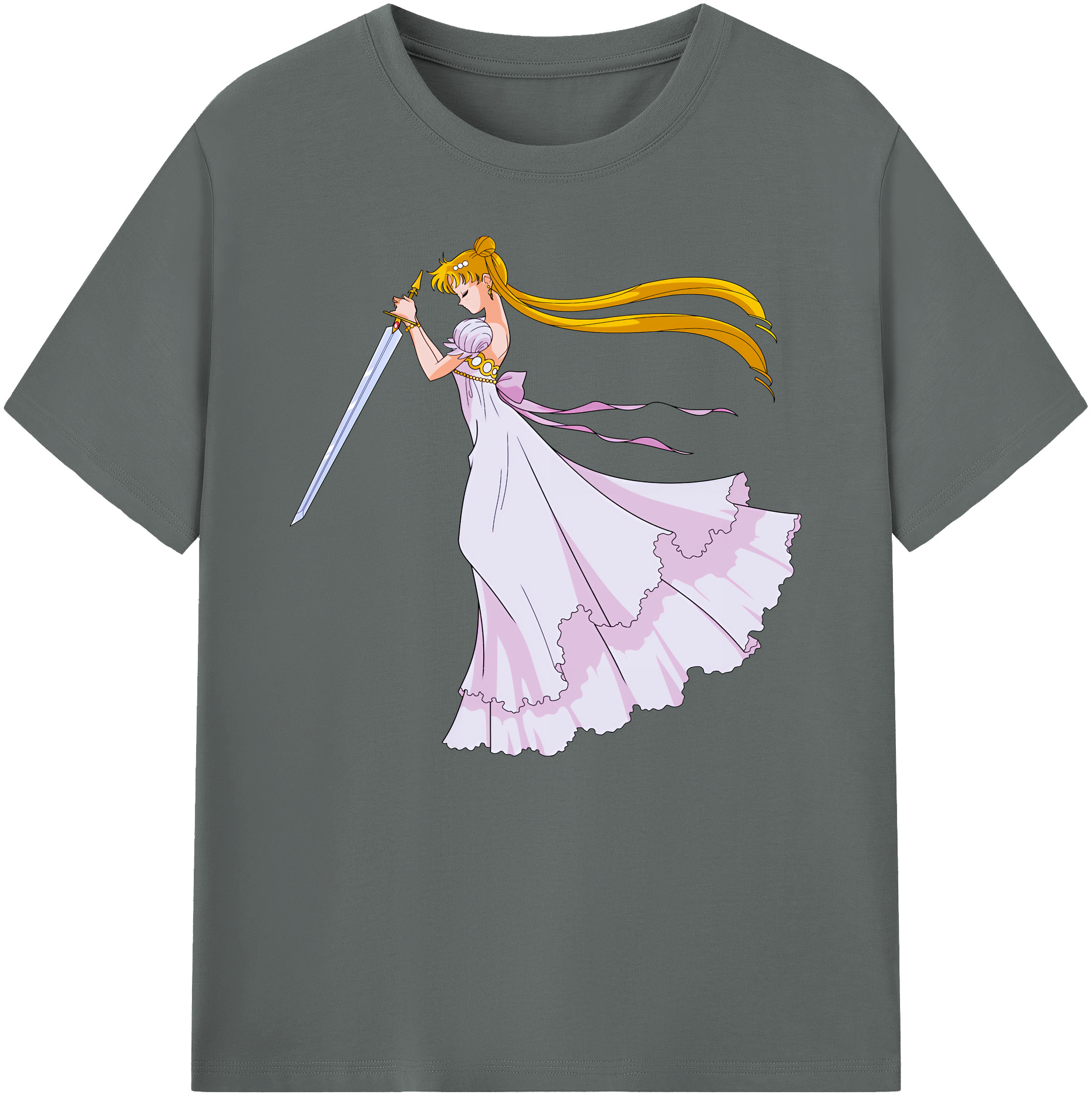 （画像用） 美少女戦士セーラームーン 愛野 美奈子 あいの みなこ Sailor Moon Aino Minako 綿100％ メンズ半袖Tシャツ｜肌触りやわらか＆通気性